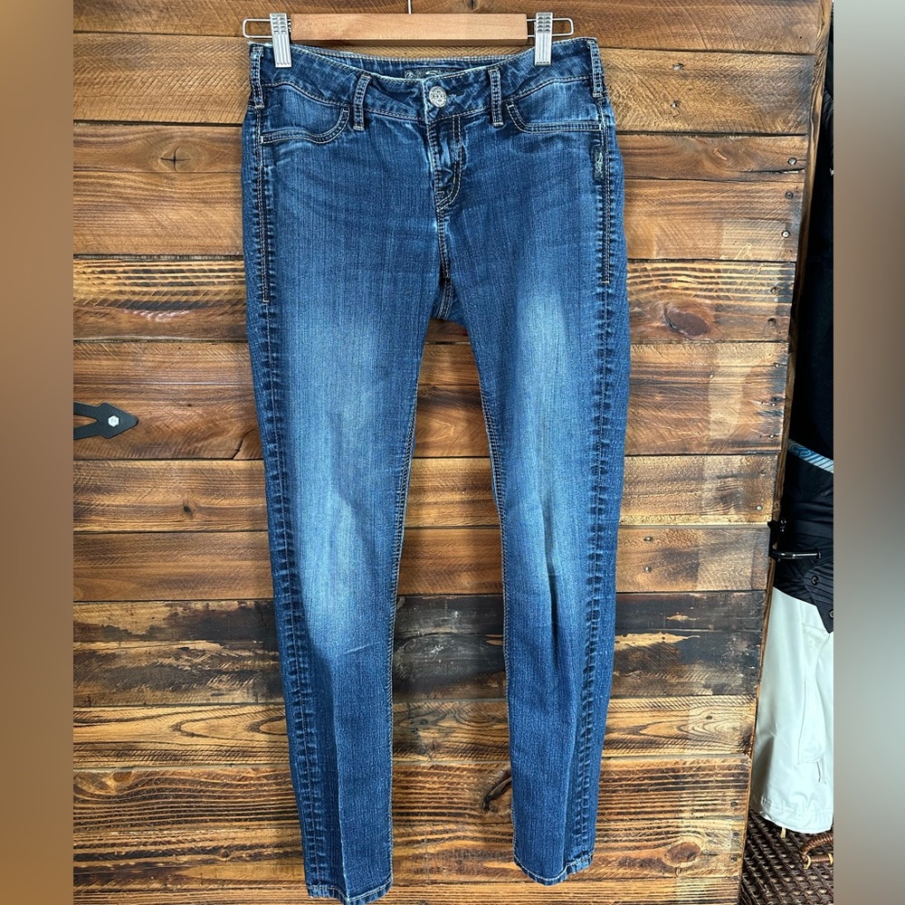 Silver Jeans Suki Jegging Dark Wash‎ Stretch Denim Size 28x31